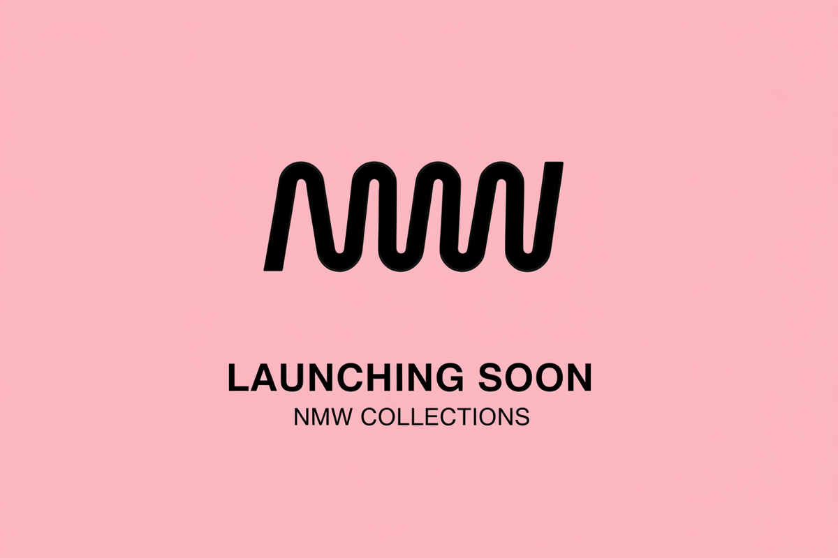 NMW Collections pink Launching Soon banner